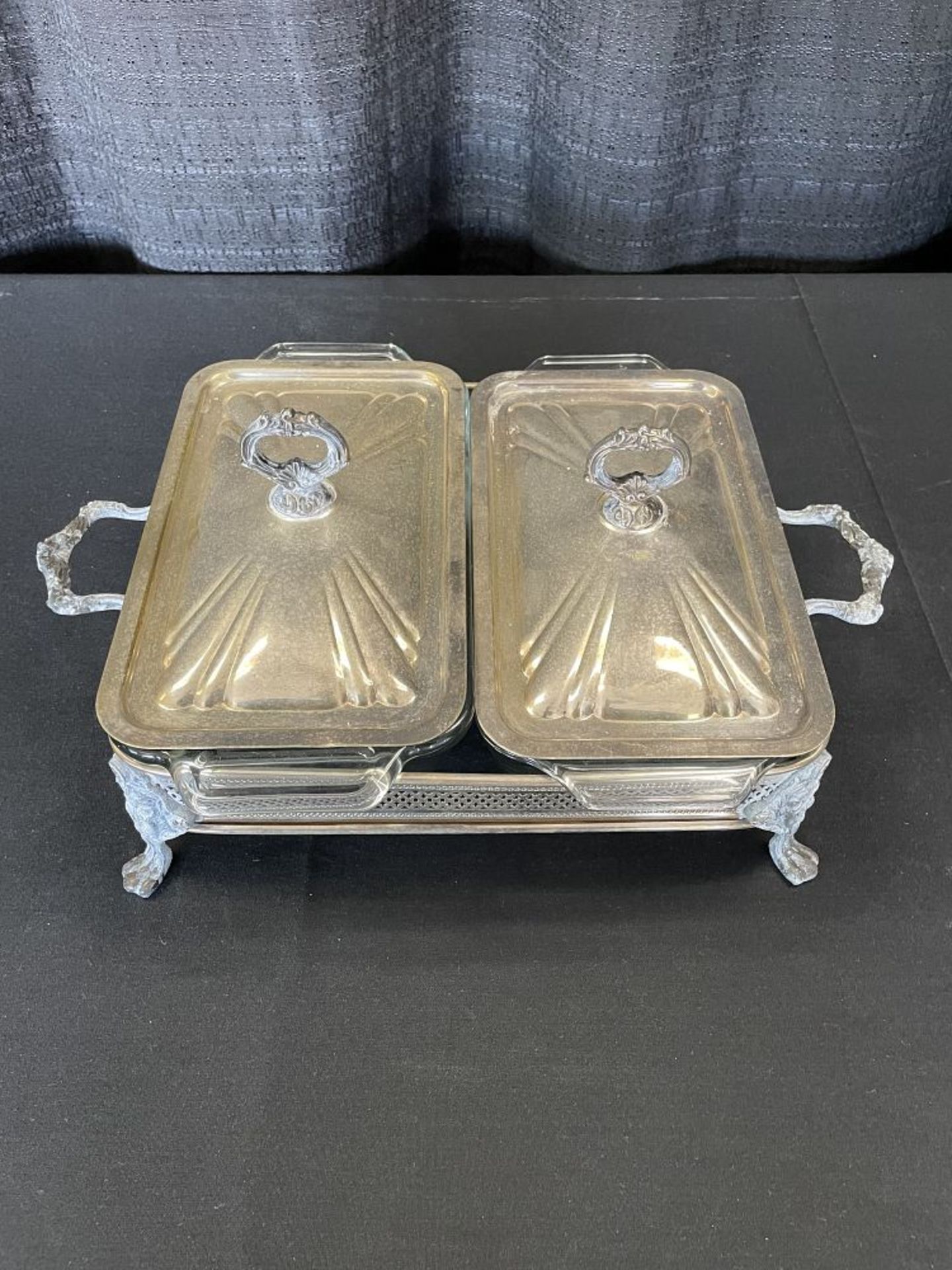 Rectangle Silver Plate Casserole Holders, Various Sizes