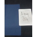 Navy 108" Round Poly Tablecloth