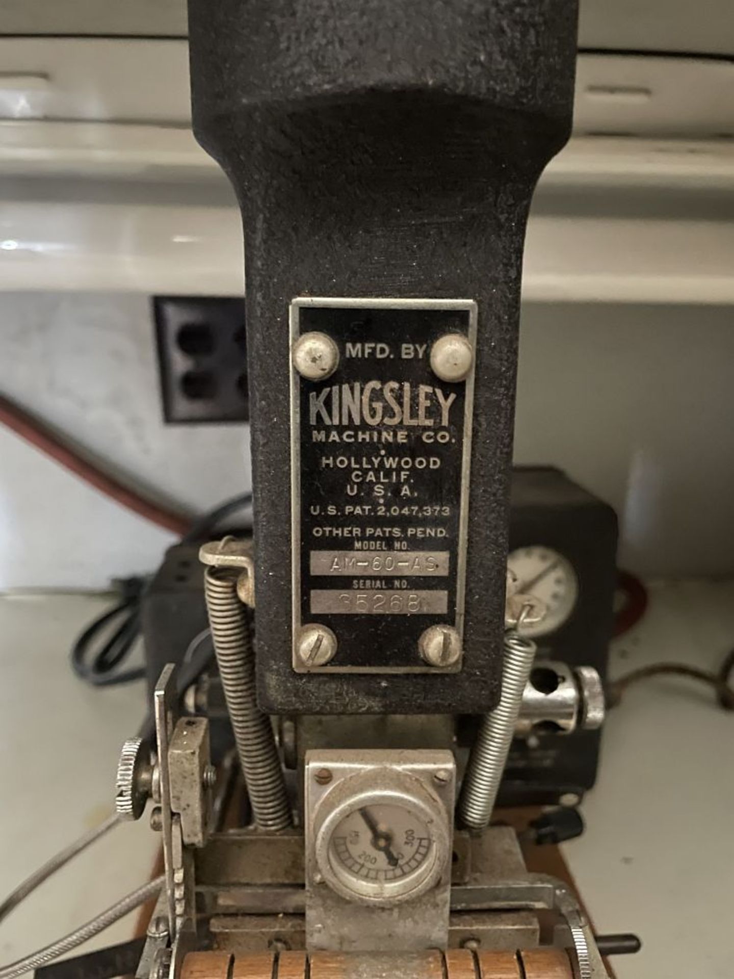 Kingsley Engraving Machine, M# AM-60-AS - Image 2 of 4