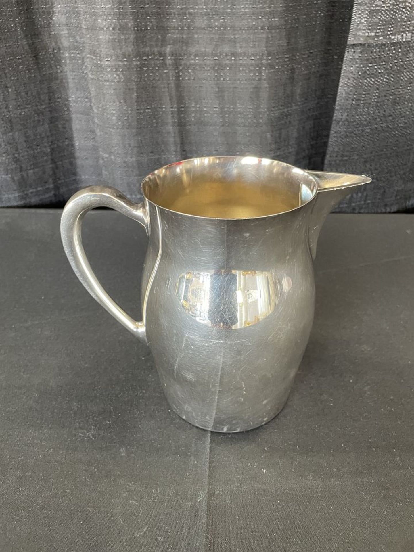 Silver Plate Pitcher, 13.25" tall