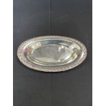 7"x12.5" Oval Silver Plate Serving Tray