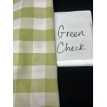 Green Check 108" Round Tablecloth