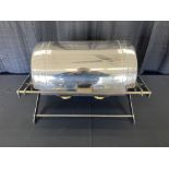 8 qt. Roll-Top Chafer w/ Brass Accent