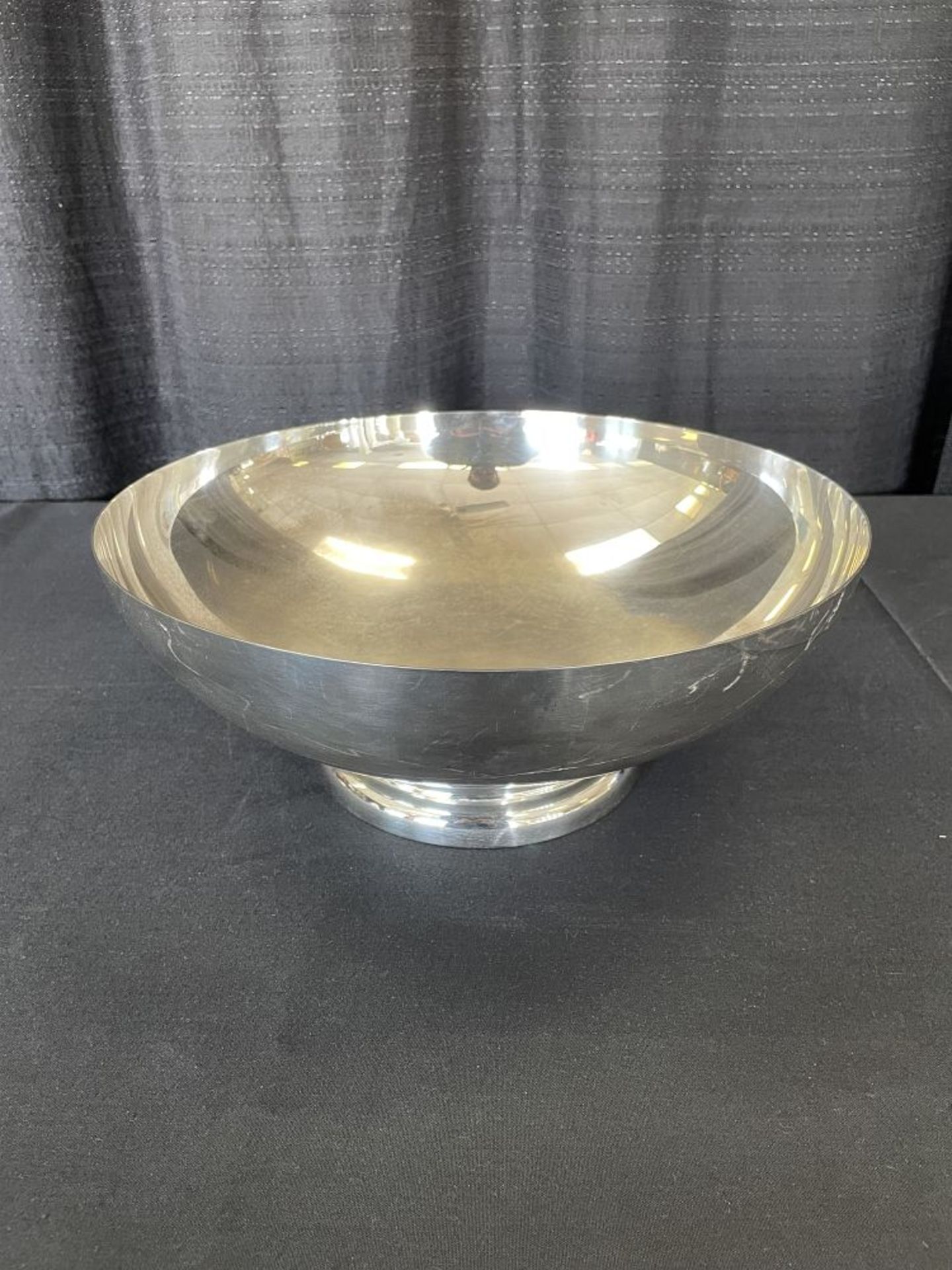 13" Silver Plate Punch Punch Bowl
