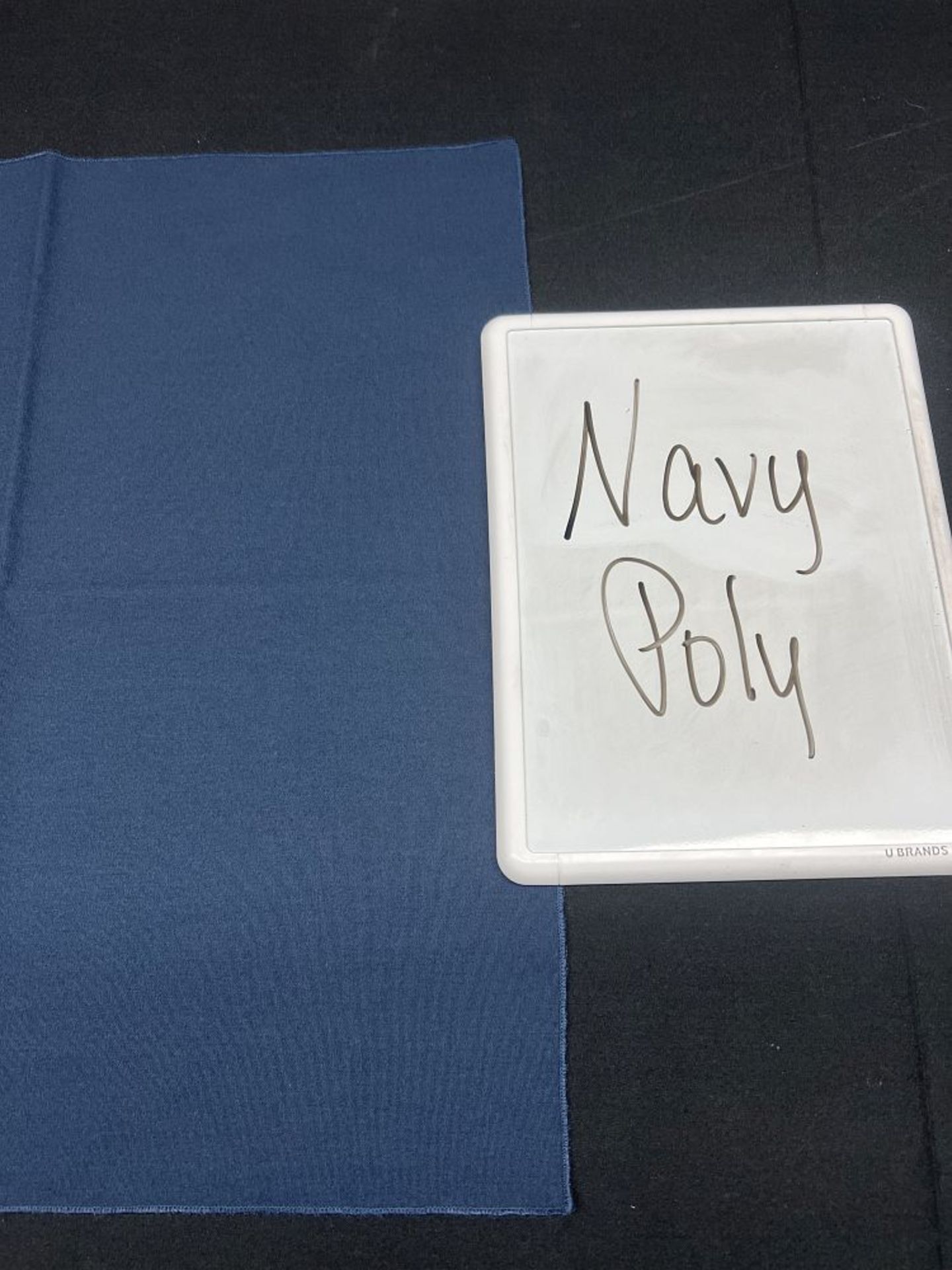 Navy 120" Round Poly Tablecloth