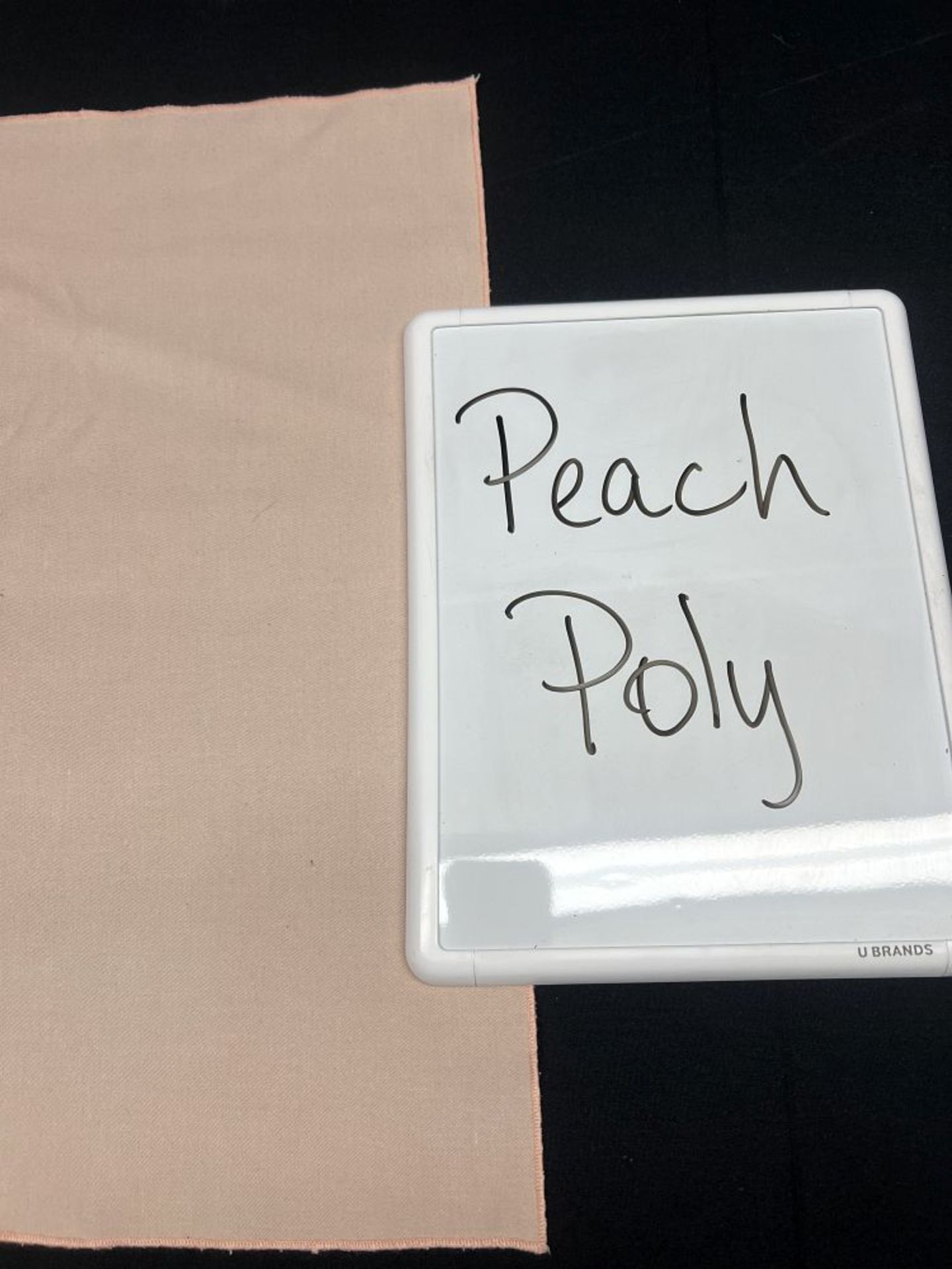 Peach 96" Round Poly Tablecloth