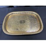 16" x 22.5" Silver Plate Serving Tray