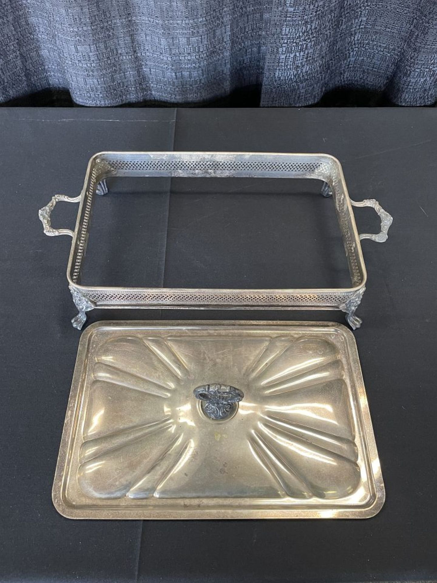 Rectangle Silver Plate Casserole Holders, Various Sizes - Bild 2 aus 3