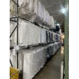 ROW OF LINEN RACKS ONLY- 1" BLACK PIPE, 5-SECTIONS/ROW, 3 LEVELS HIGH