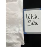 A-1 CLOTH, 90" RND WHITE SATIN