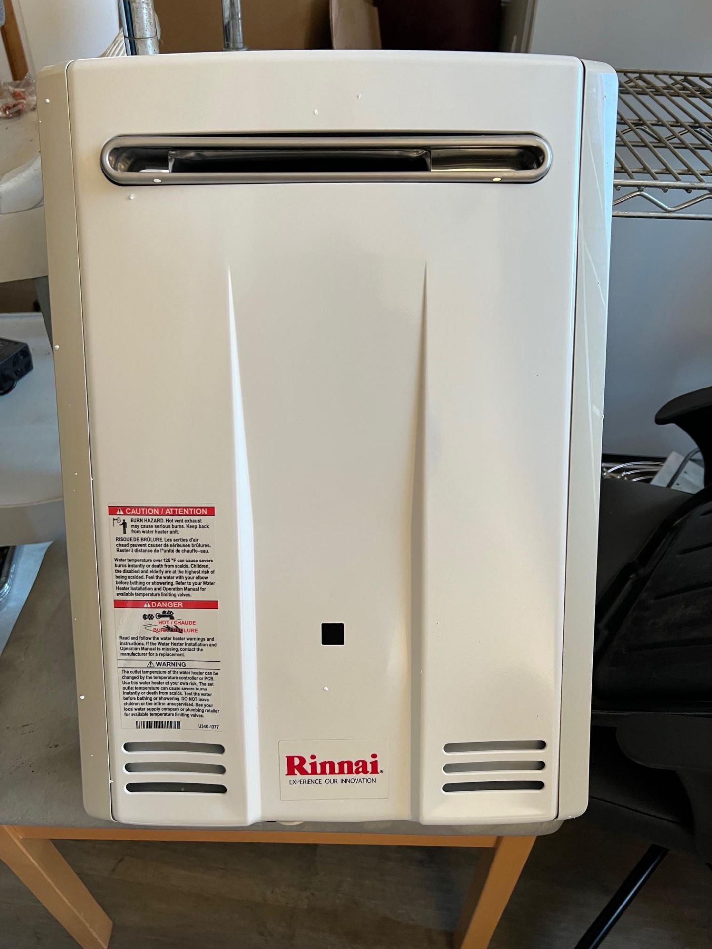RINNAI, TANKLESS WATER HEATER (GAS), BRAND NEW - Image 3 of 6