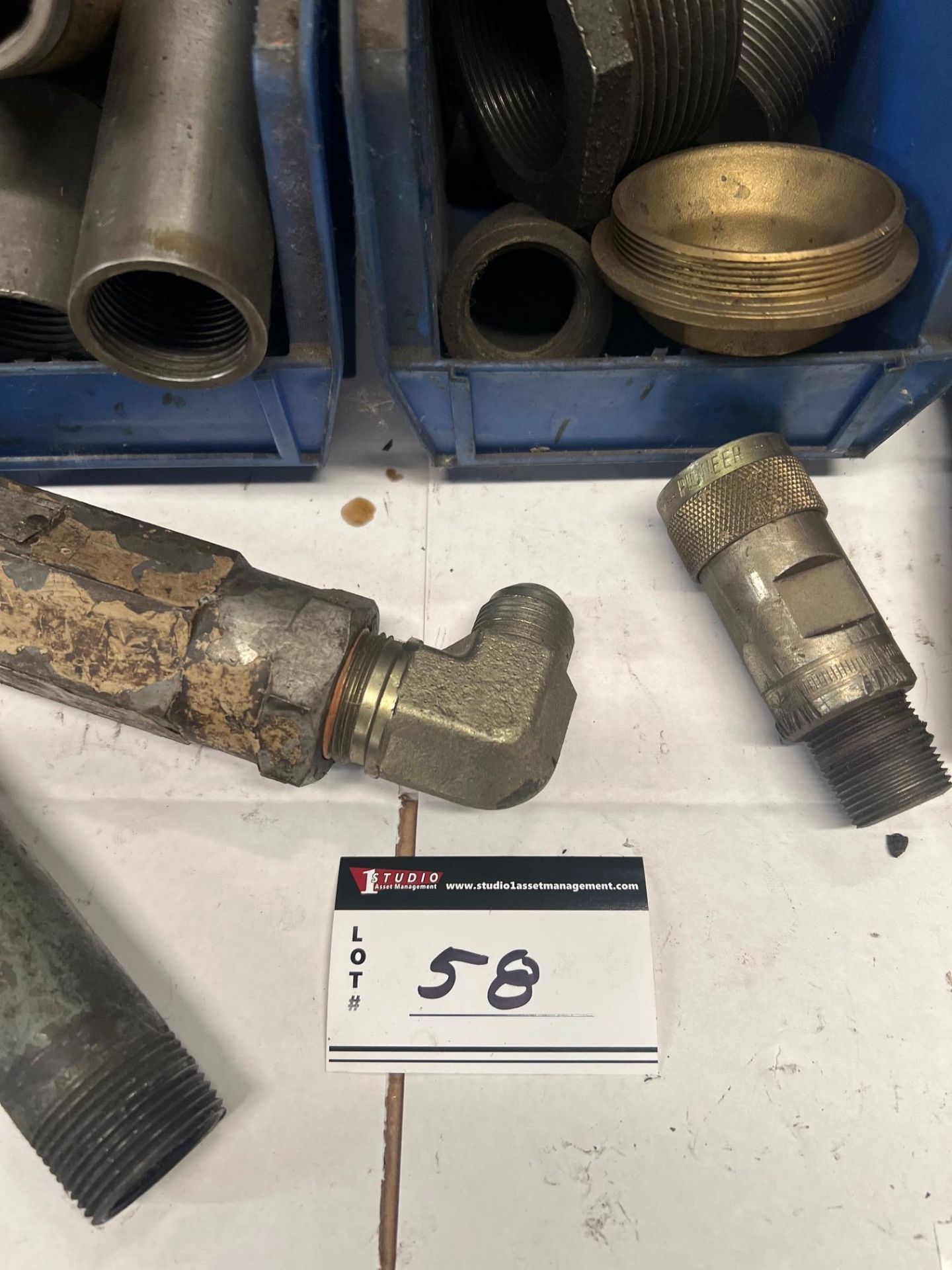 LOT/ASSORTED HYDRAULIC FITTINGS - Image 3 of 3