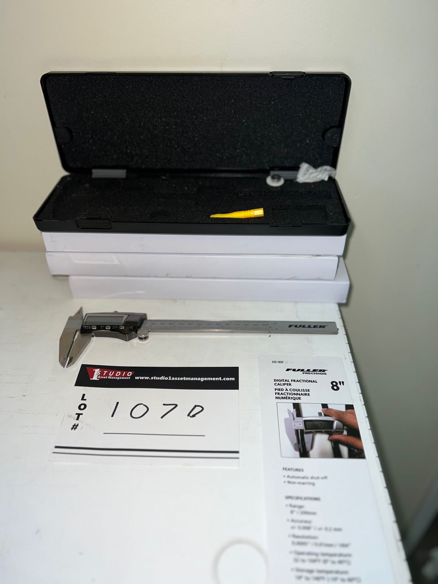 LOT/FULLER PRECISION DIGITAL FRACTIONAL CALIPER, QTY 4