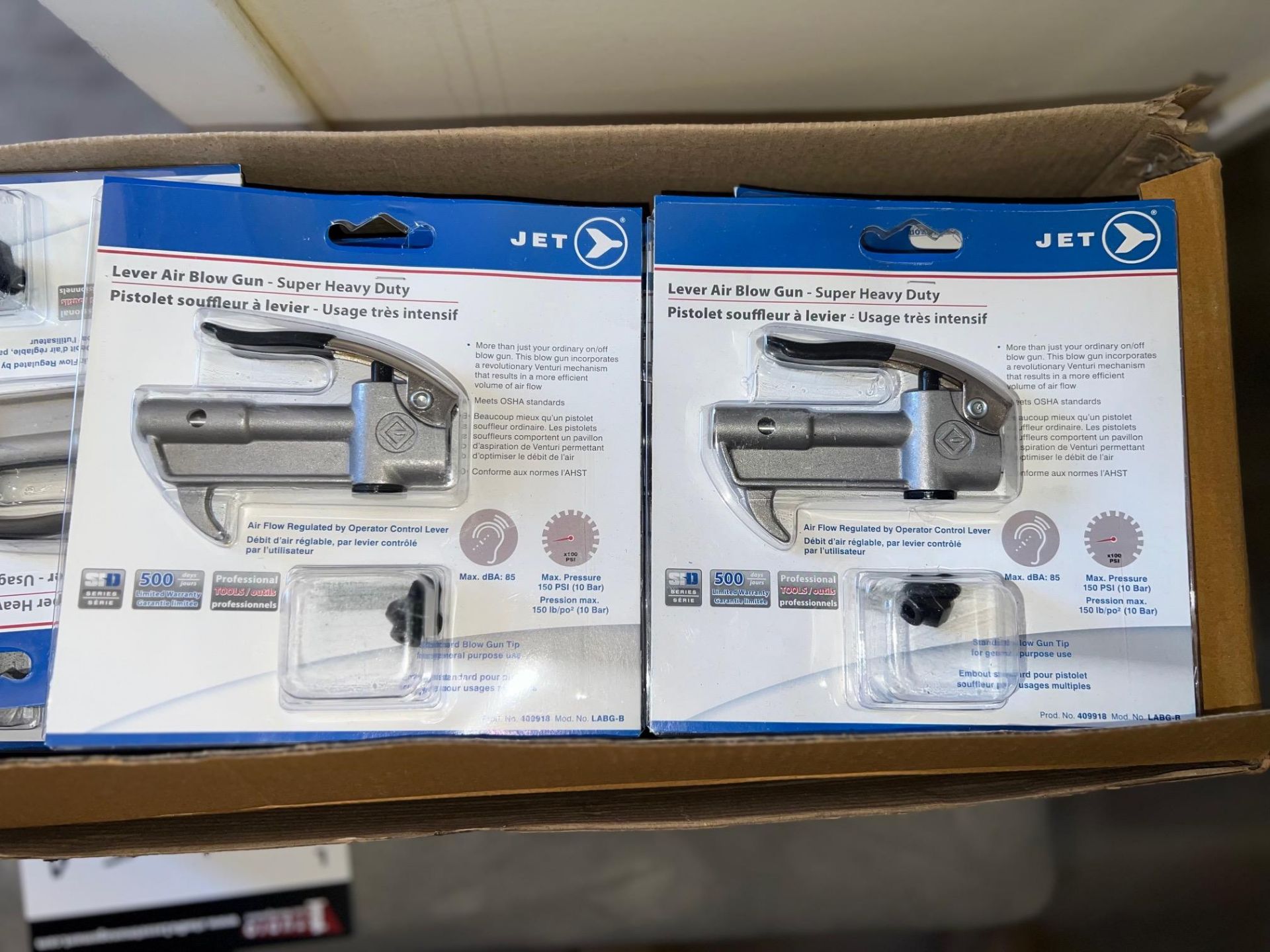 LOT/LEVER AIR BLOW GUN, SUPER HEAVY DUTY, MODEL –JET, QTY -24