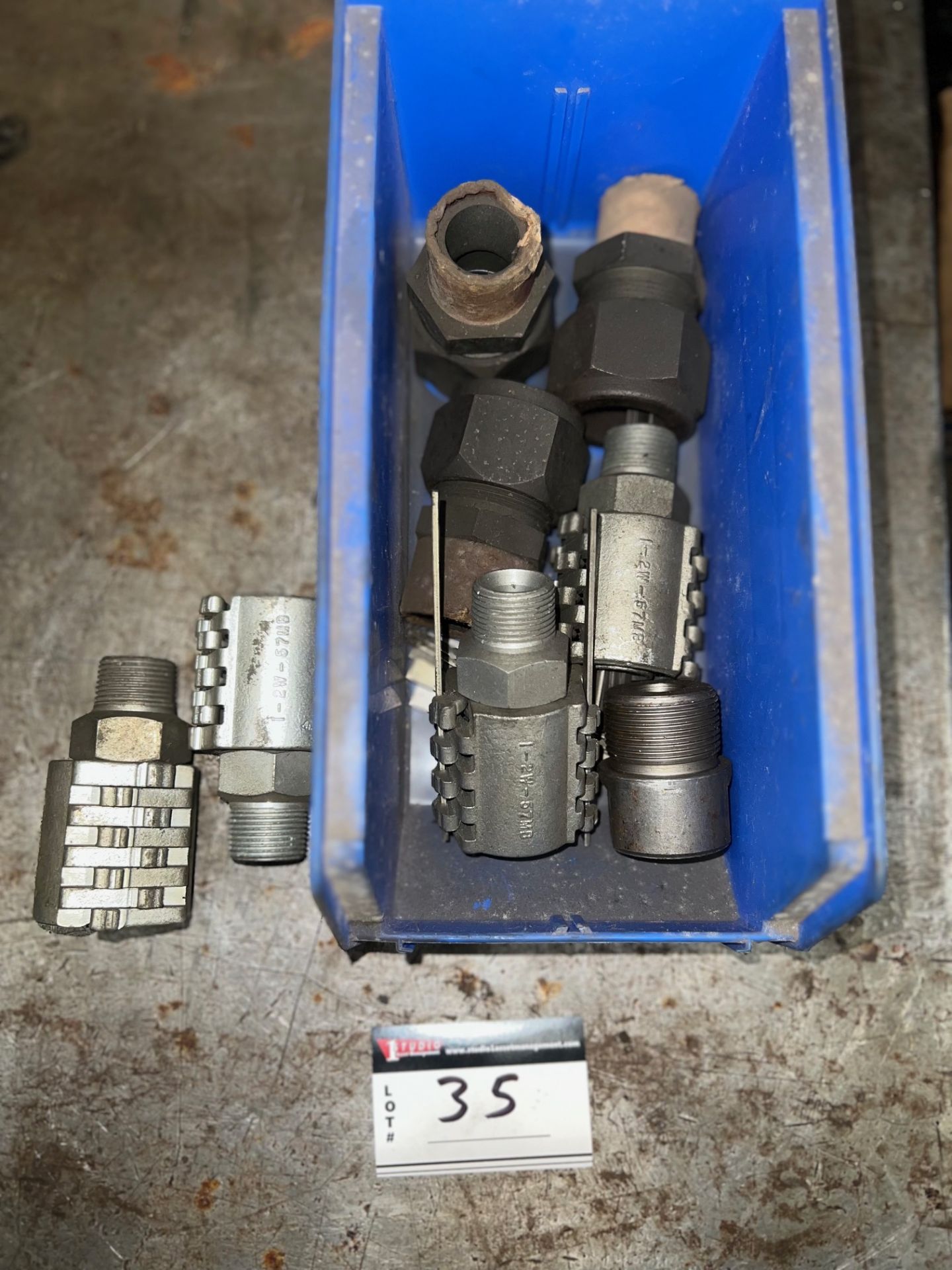 LOT/HYDRAULIC ASSORTED FITTINGS - Image 2 of 2