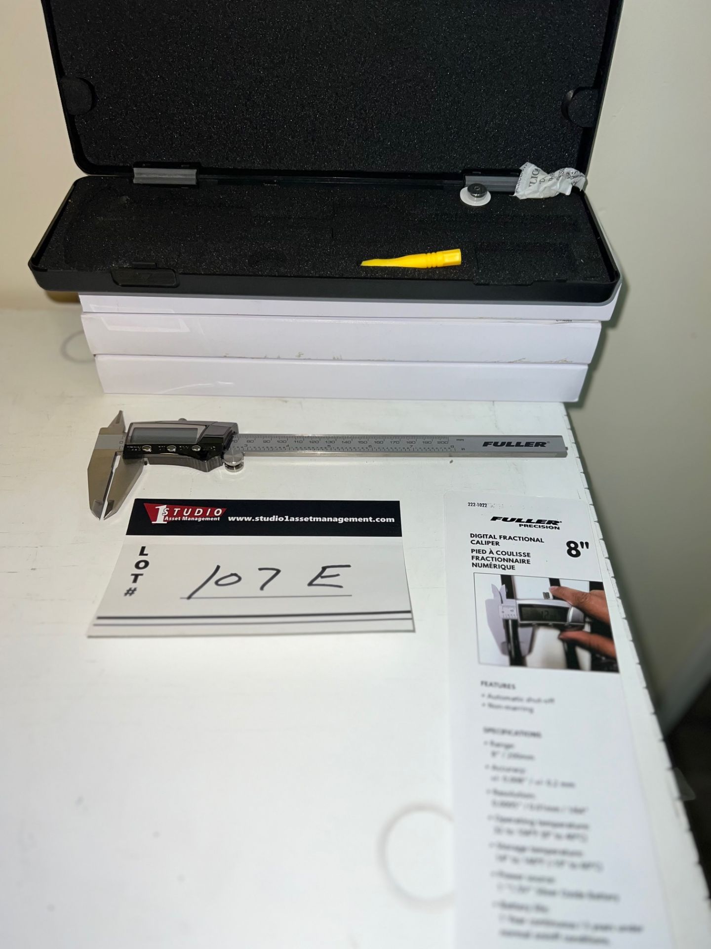 LOT/FULLER PRECISION DIGITAL FRACTIONAL CALIPER, QTY 4