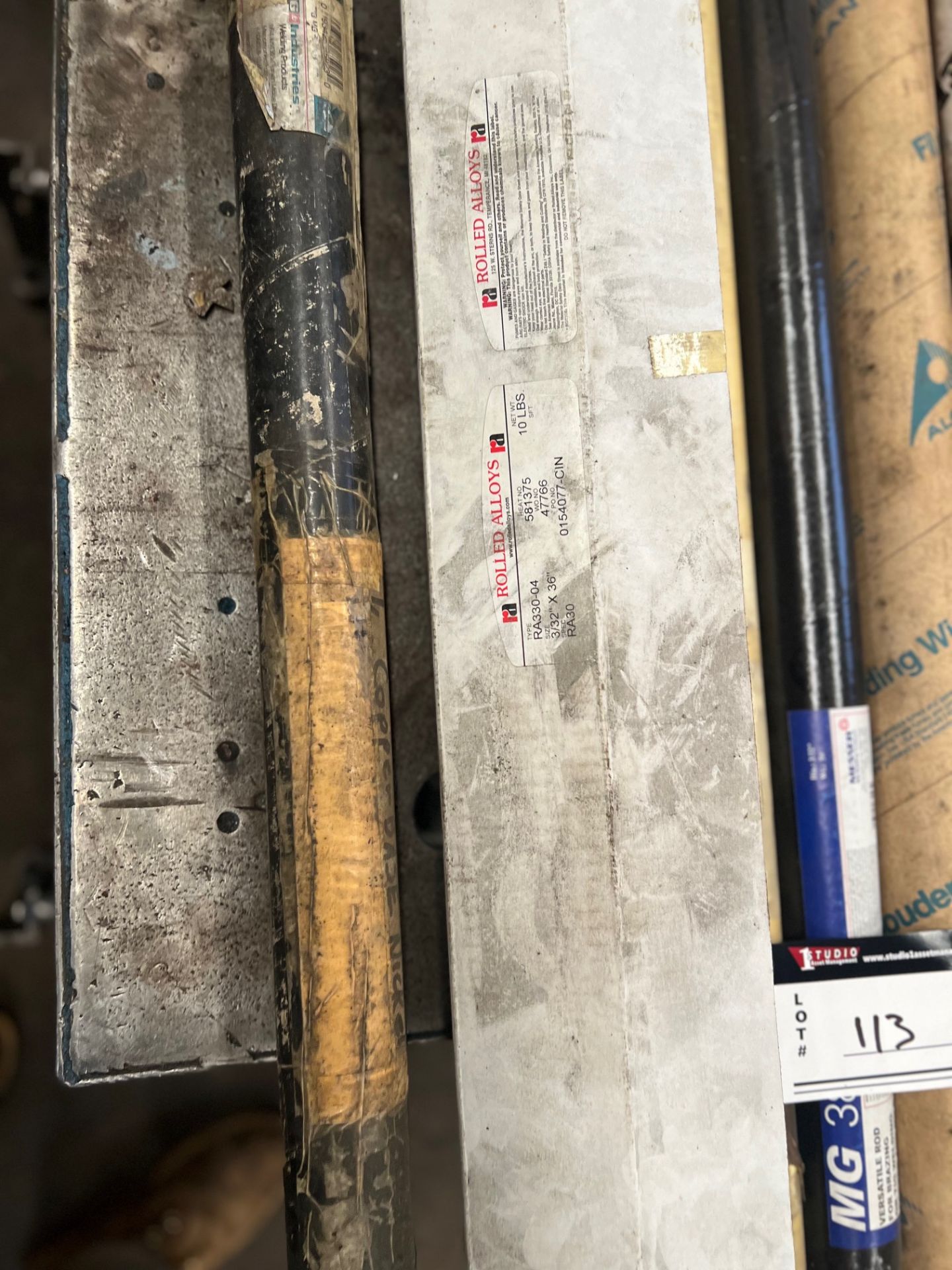 LOT/ASSORTED WELDING RODS, MESSER, SODEL, ROLLED ALLOYS, INWELD, QTY 8 - Image 2 of 5