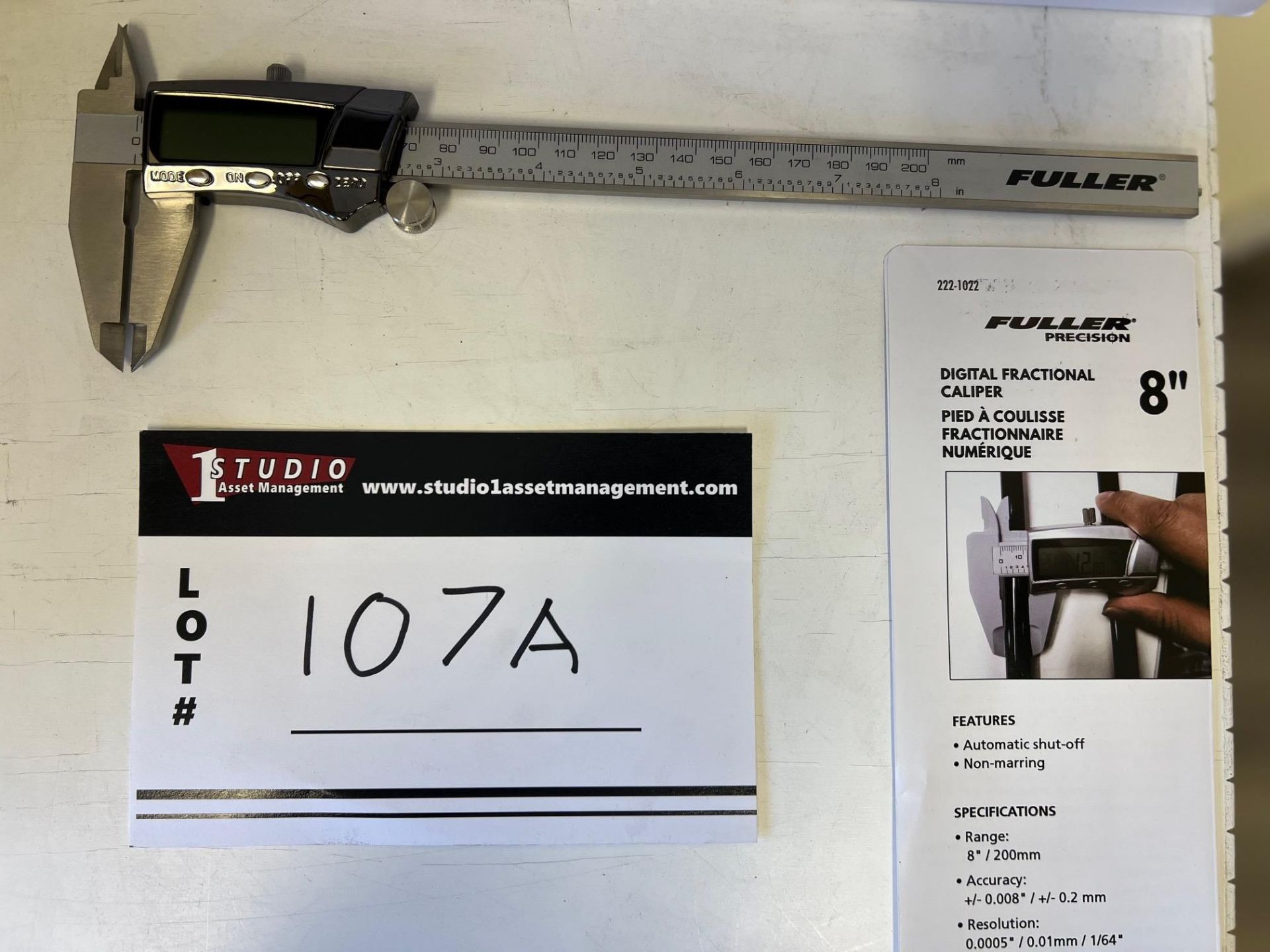 LOT/FULLER PRECISION DIGITAL FRACTIONAL CALIPER, QTY 4 - Image 2 of 3