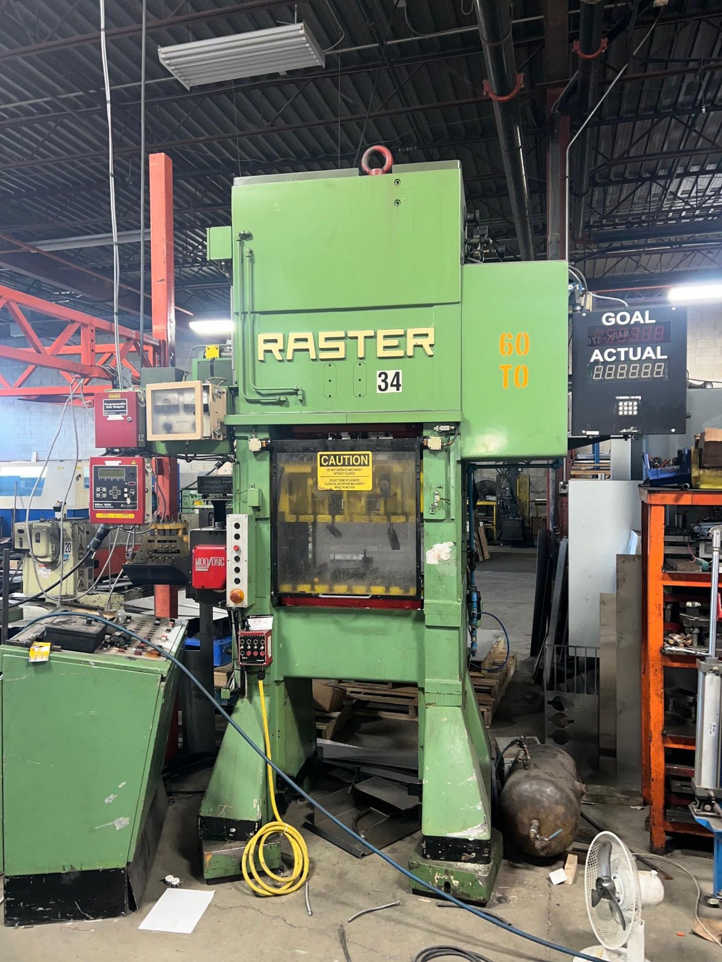 RASTER 60 TON PRESS (HIGH SPEED) WITH SERVO FEEDER WITH DYE PROTECTOR - Image 6 of 7