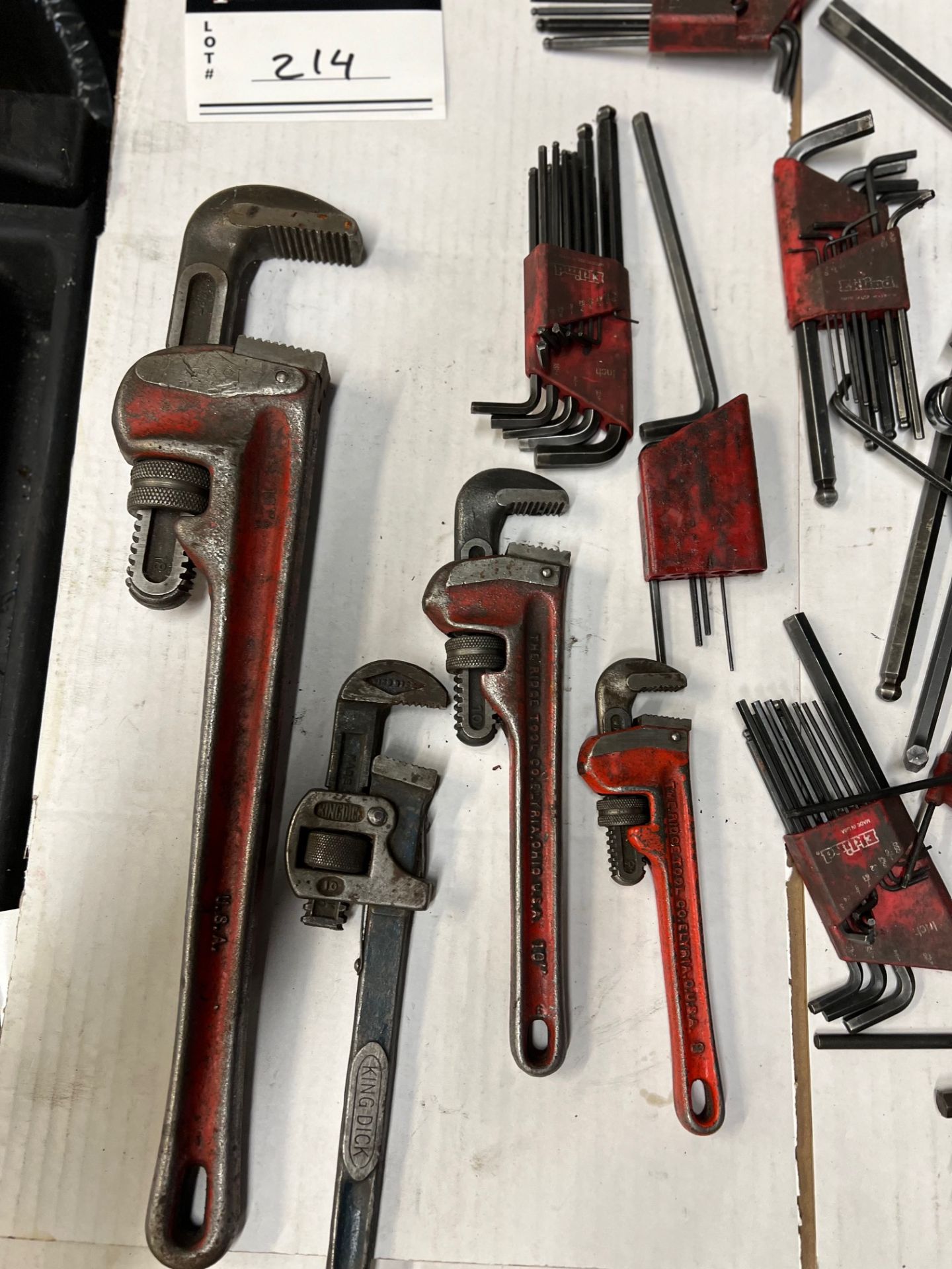 LOT/PIPE WRENCHES AND ALLEN KEYS - Image 2 of 3