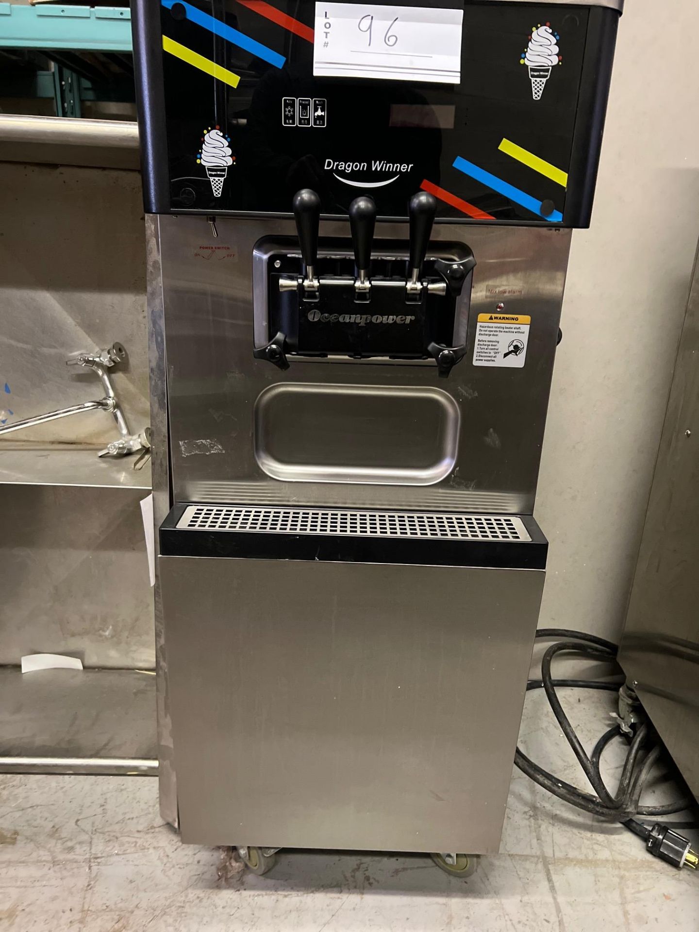 OCEANPOWER DRAGON WINNER COMMERCIAL SOT ICE CREAM MACHINE, MODEL DW138 TCP, 2018, (NOT WORKING) - Image 3 of 4