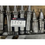 LOT/TOOLING, CNC TOOL HOLDERS, BT 40, 8 COLLET HOLDERS, 7 END MILL HOLDERS