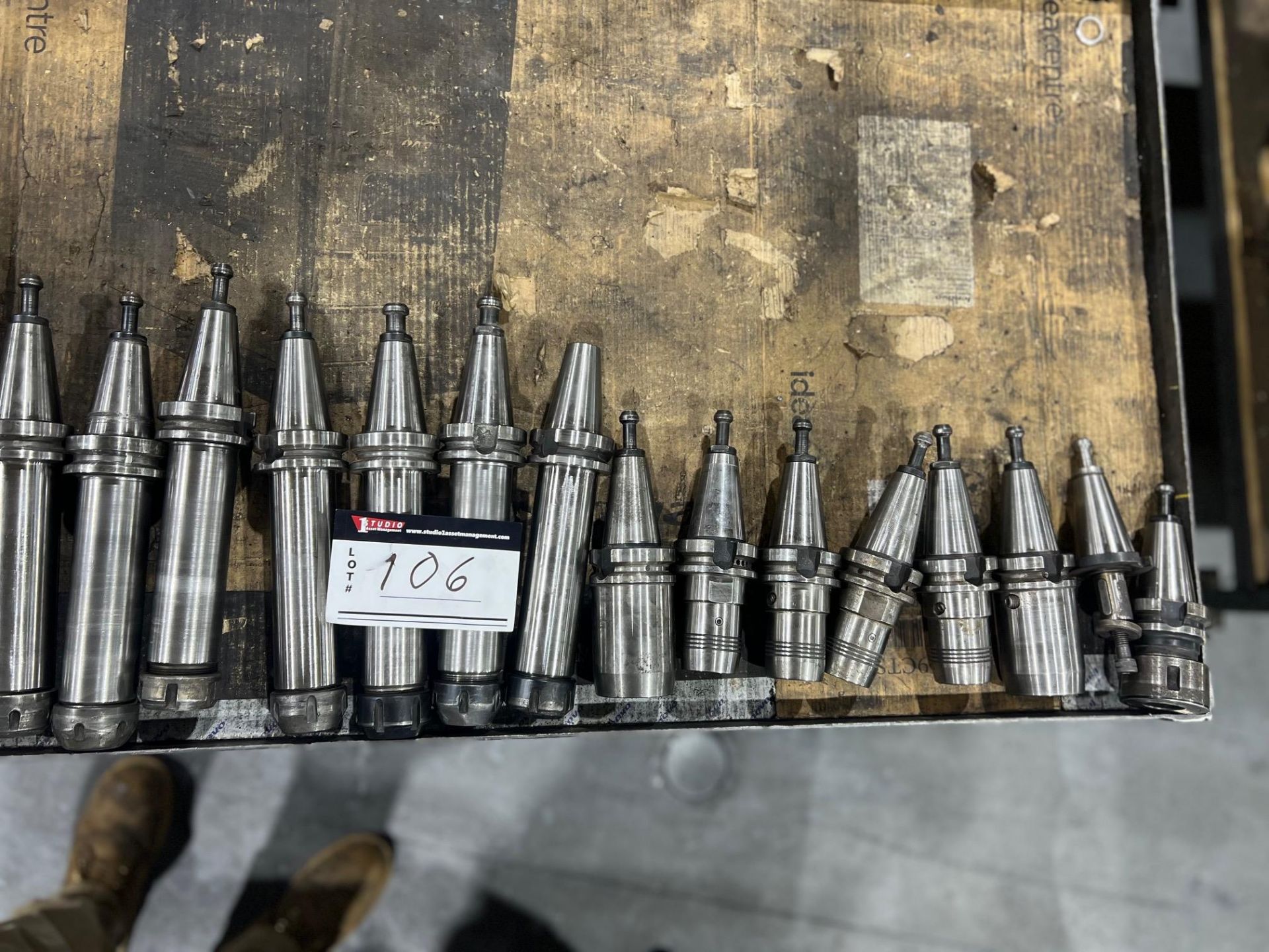 LOT/TOOLING, CNC TOOL HOLDERS, BT 40, 8 COLLET HOLDERS, 7 END MILL HOLDERS - Image 2 of 3