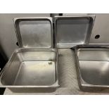 LOT/STAINLESS STEEL INSERTS, 14” X 13”