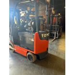 TOYOTA ELECTRIC FORKLIFT, MODEL 8FBCU25, LIFTING CAPACITY 4400 LBS, HRS 8359