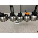 LOT/CURTIS COFFEE PRO, COFFEE CANISTERS, QTY 5