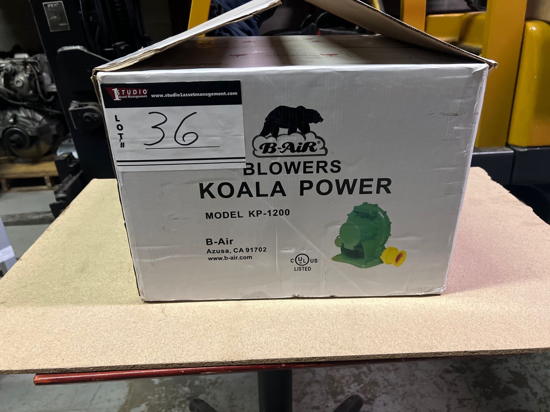 B- AIR, BLOWERS, KOALA POWER, MODEL KP-1200 - Image 2 of 2