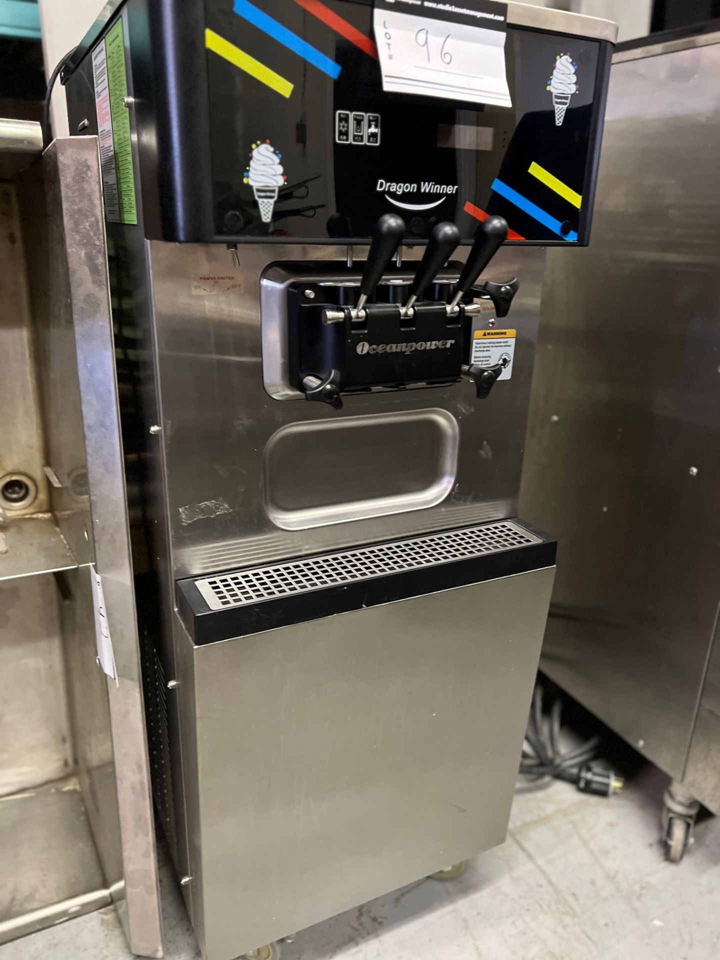 OCEANPOWER DRAGON WINNER COMMERCIAL SOT ICE CREAM MACHINE, MODEL DW138 TCP, 2018, (NOT WORKING) - Image 4 of 4