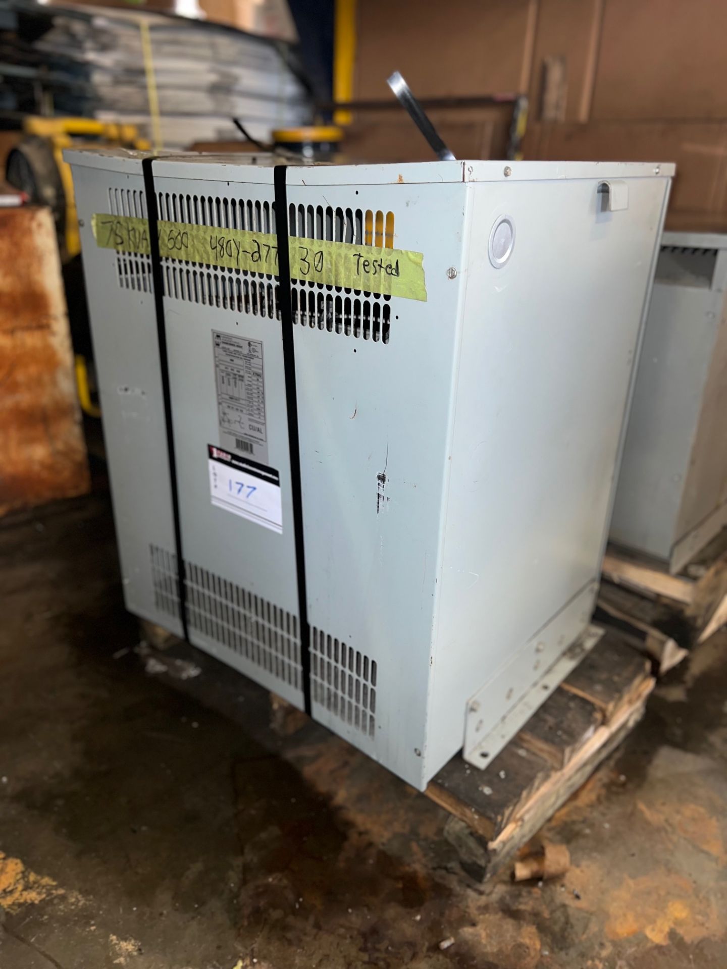 HAMMOND MANUFACTURER, 75 KVA, TRANSFORMER, 600V, 3 PHASE - Image 2 of 4