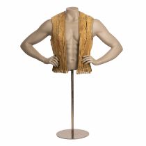 Lee Majors Leather Western Style Fringe Vest