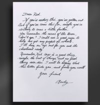 Shawshank Redemption (1994) - Andy Dufresne (Tim Robbins) Original """"Dear Red"""" Letter