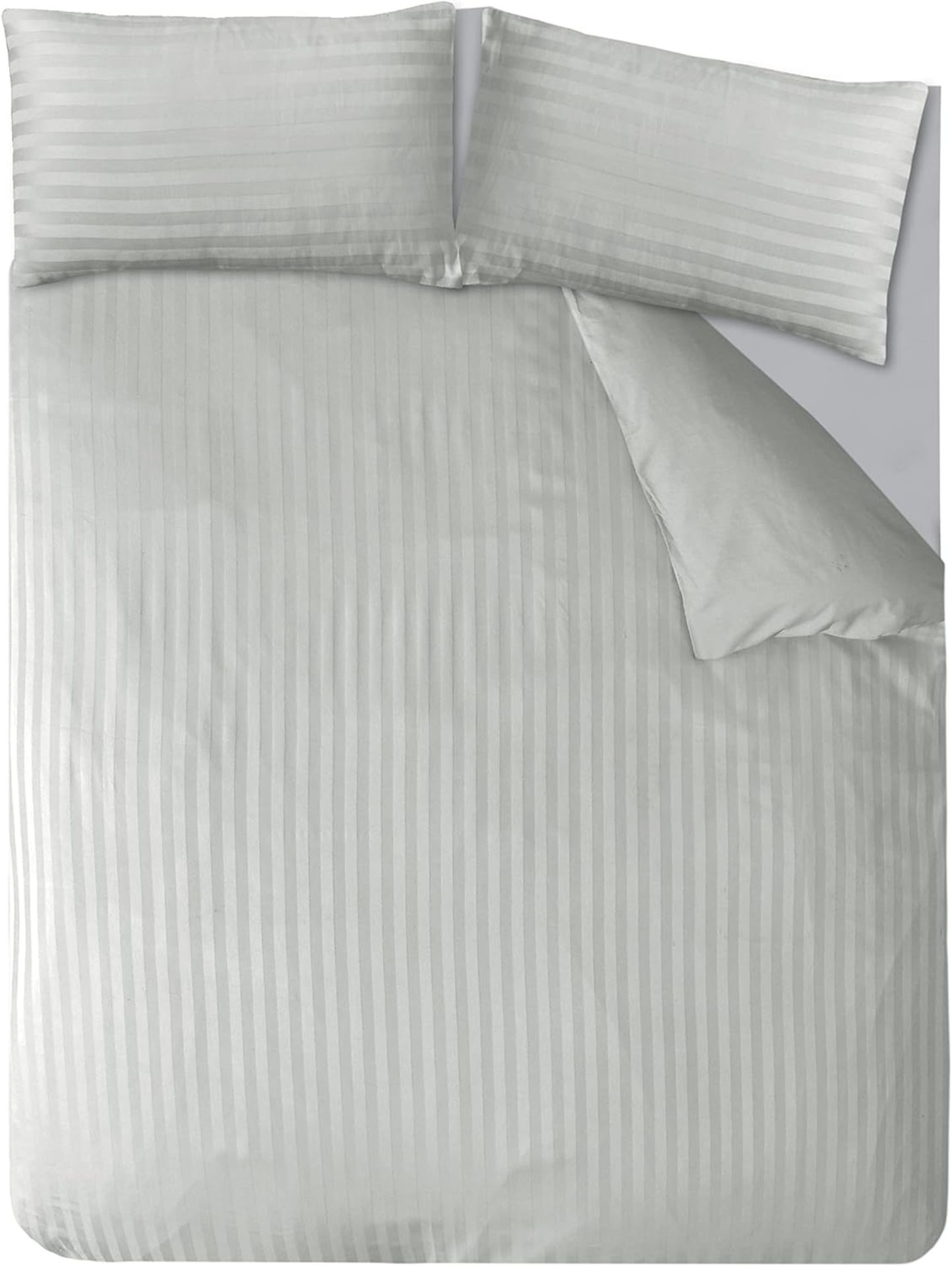 7x NEW & PACKAGED SLEEPDOWN Hotel Collection 225 Thread Count Satin Stripe DOUBLE Duvet Set - - Image 3 of 3