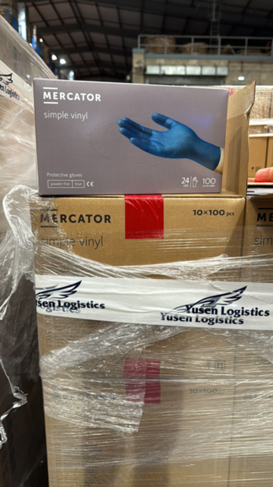 770 X BRAND NEW PACKS OF 100 BLUE MERCAROR VINYL GLOVES SIZE MEDIUM EXP DEC 2027 - Image 2 of 2