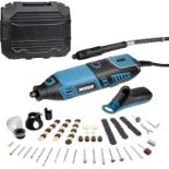 4x NEW & BOXED WESCO 160W Rotary Tool Mini Drill Kit with Flexible Shaft & Accessories. RRP £39.99