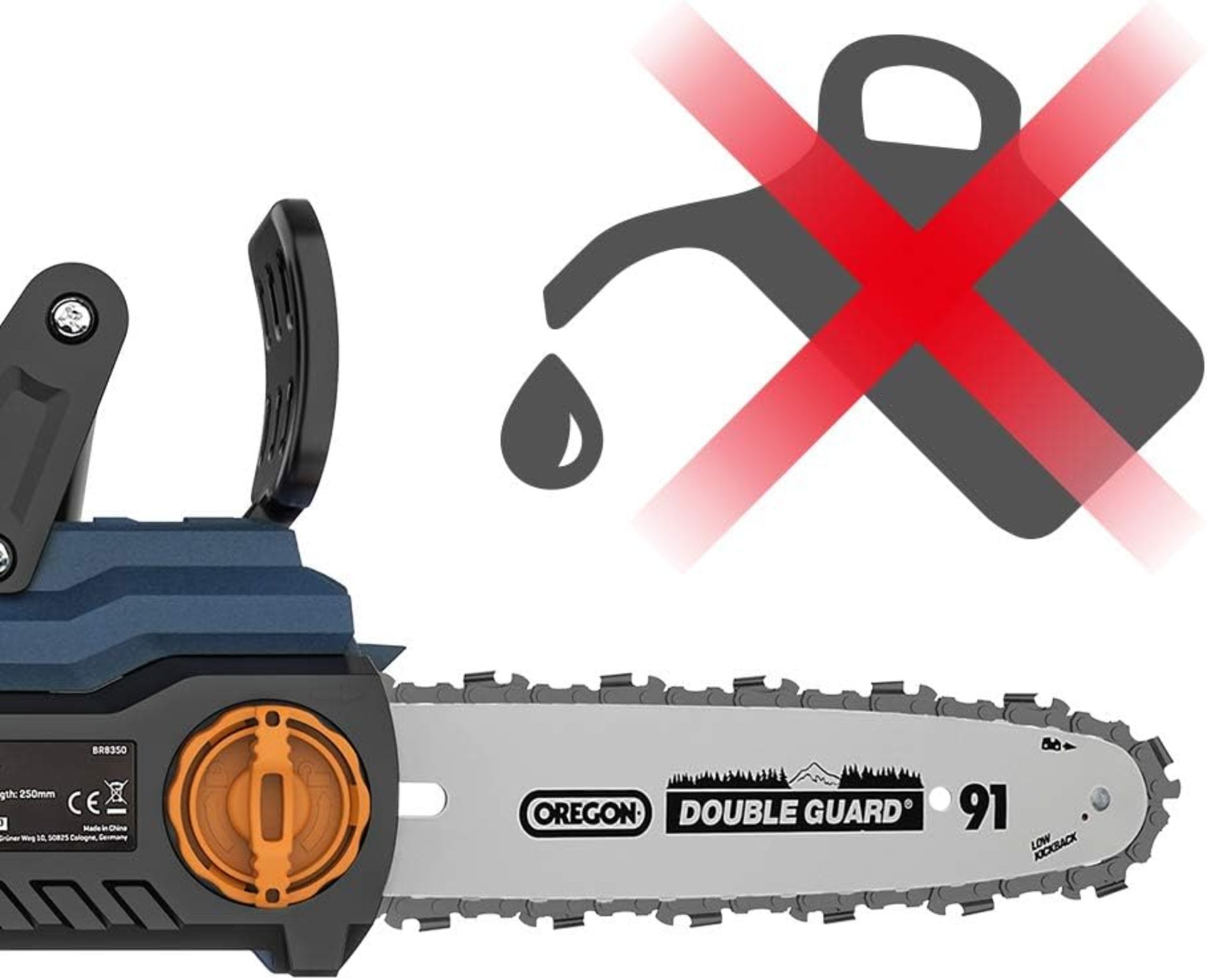 4x NEW & BOXED BLUE RIDGE 25CM 18V Chainsaw with 4.0 Ah Li-ion Battery. RRP £86.99 EACH. Equipped - Image 2 of 4