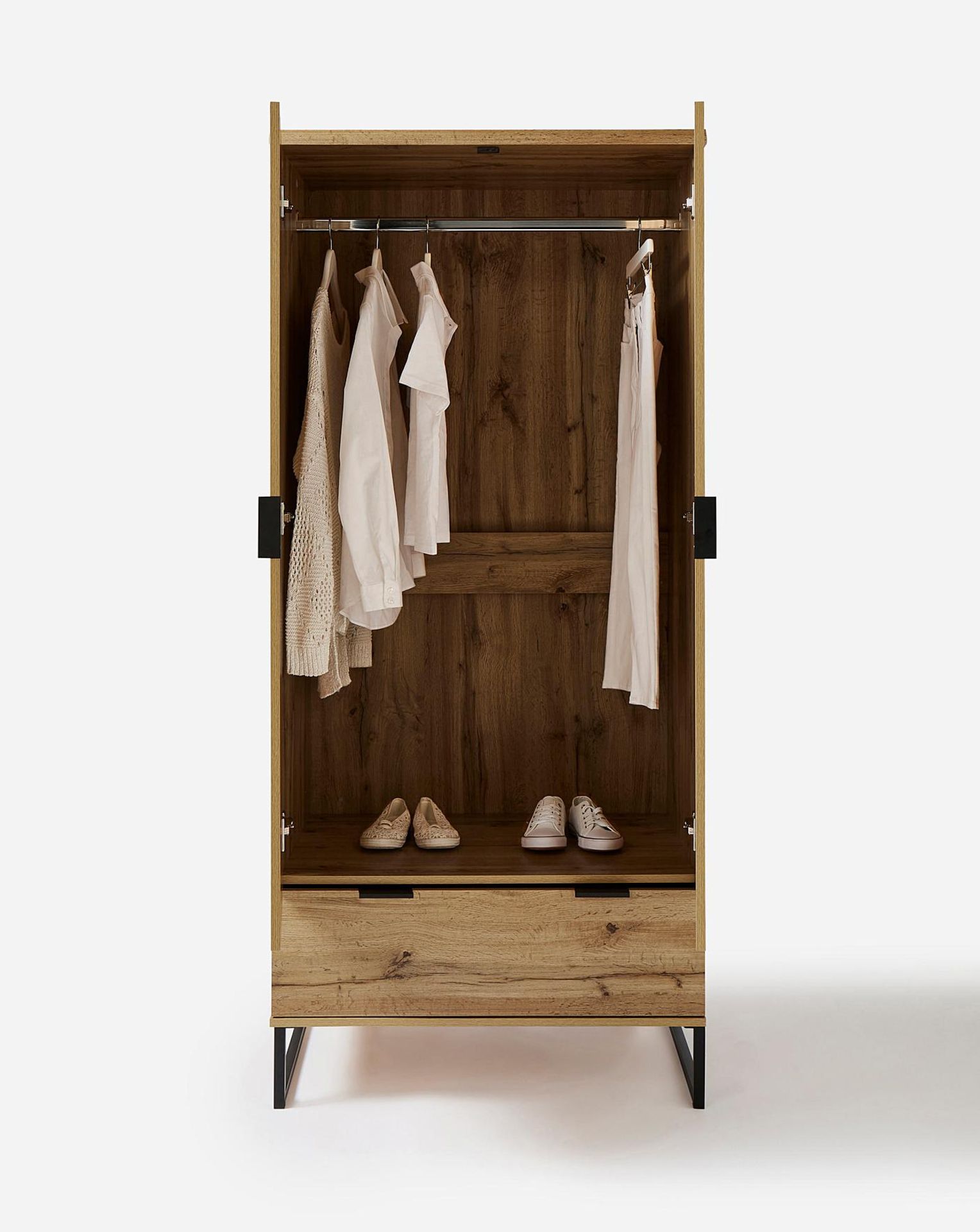 BRAND NEW Oak Shoreditch Wardrobe. RRP £299 EACH. The Shoreditch Range has a contemporary and - Image 3 of 3