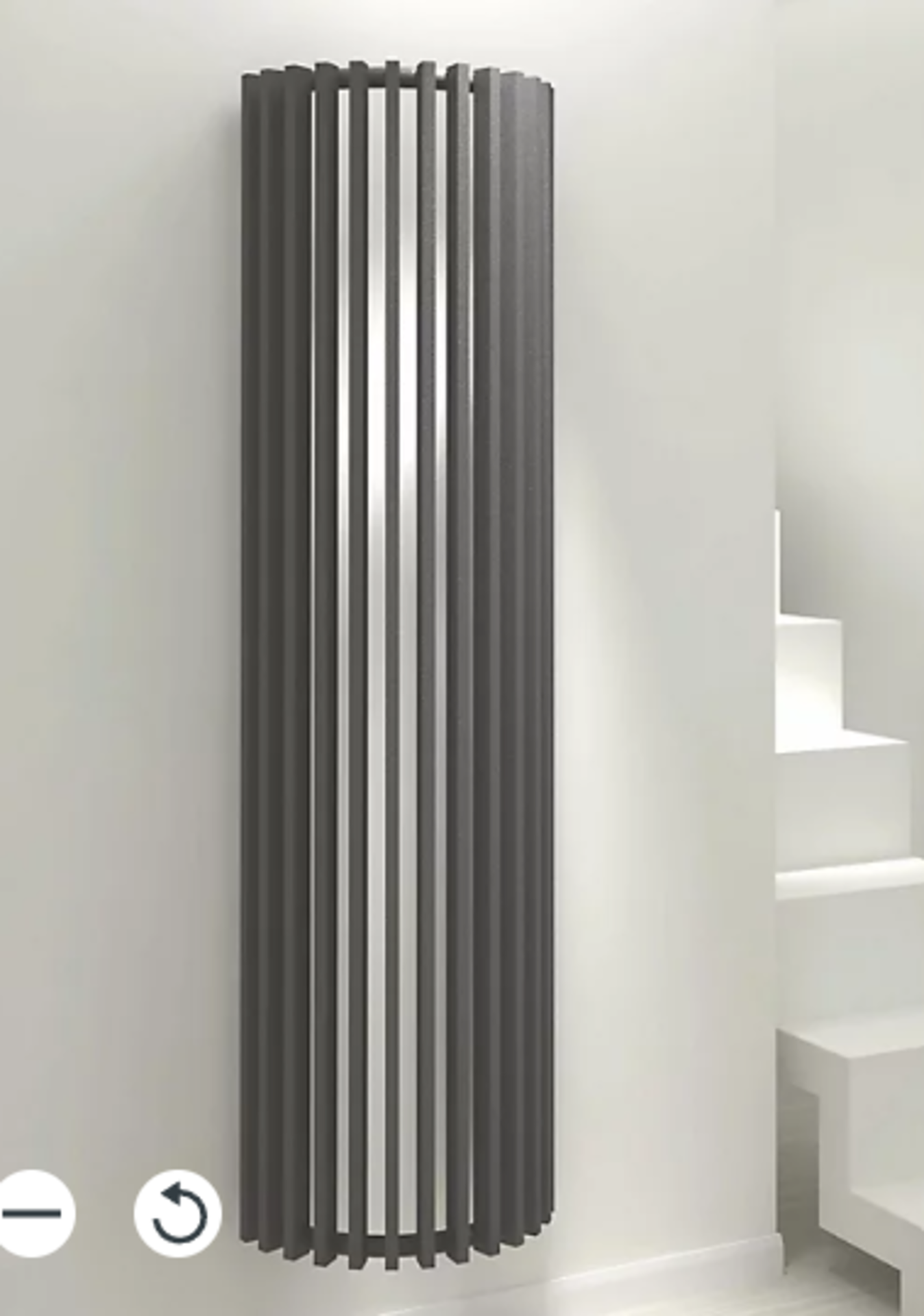 New & Boxed Talles Anthracite Vertical Designer Radiator. Size: (W)500mm x (H)1800mm. RRP £540.