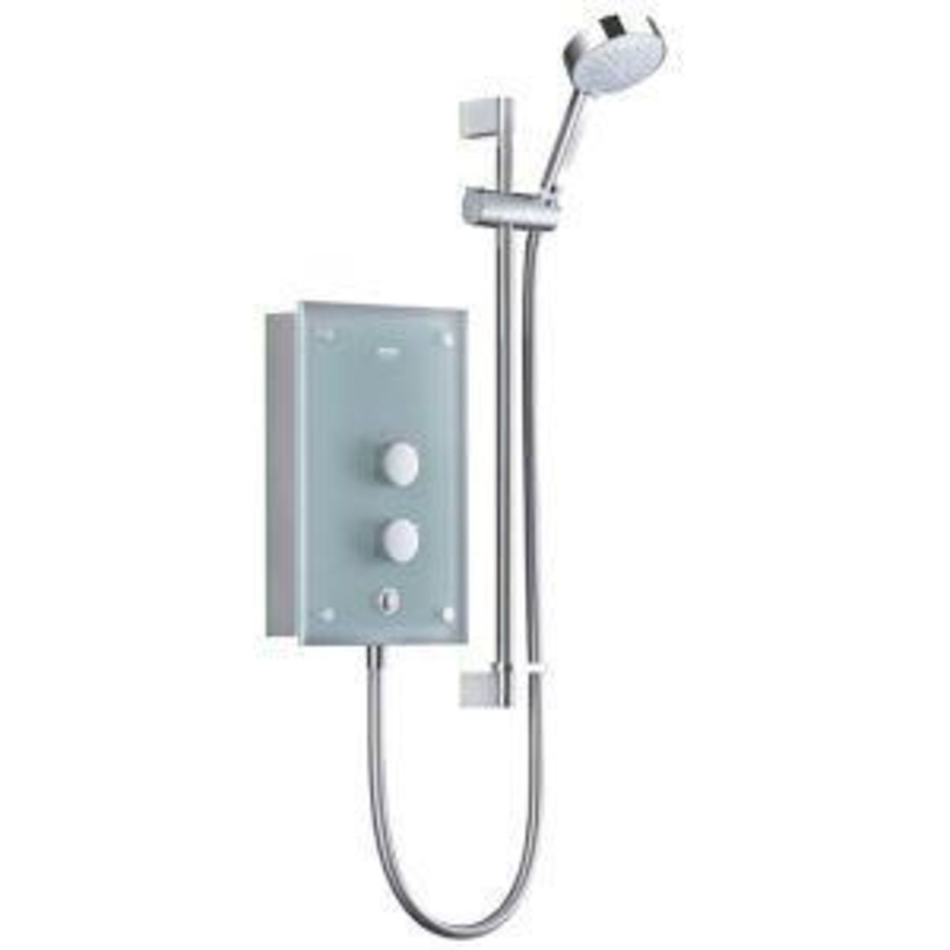 Mira Azora 9.8kW Electric Shower - R14.5Simple frosted glass fascia perfectly complemented by smooth