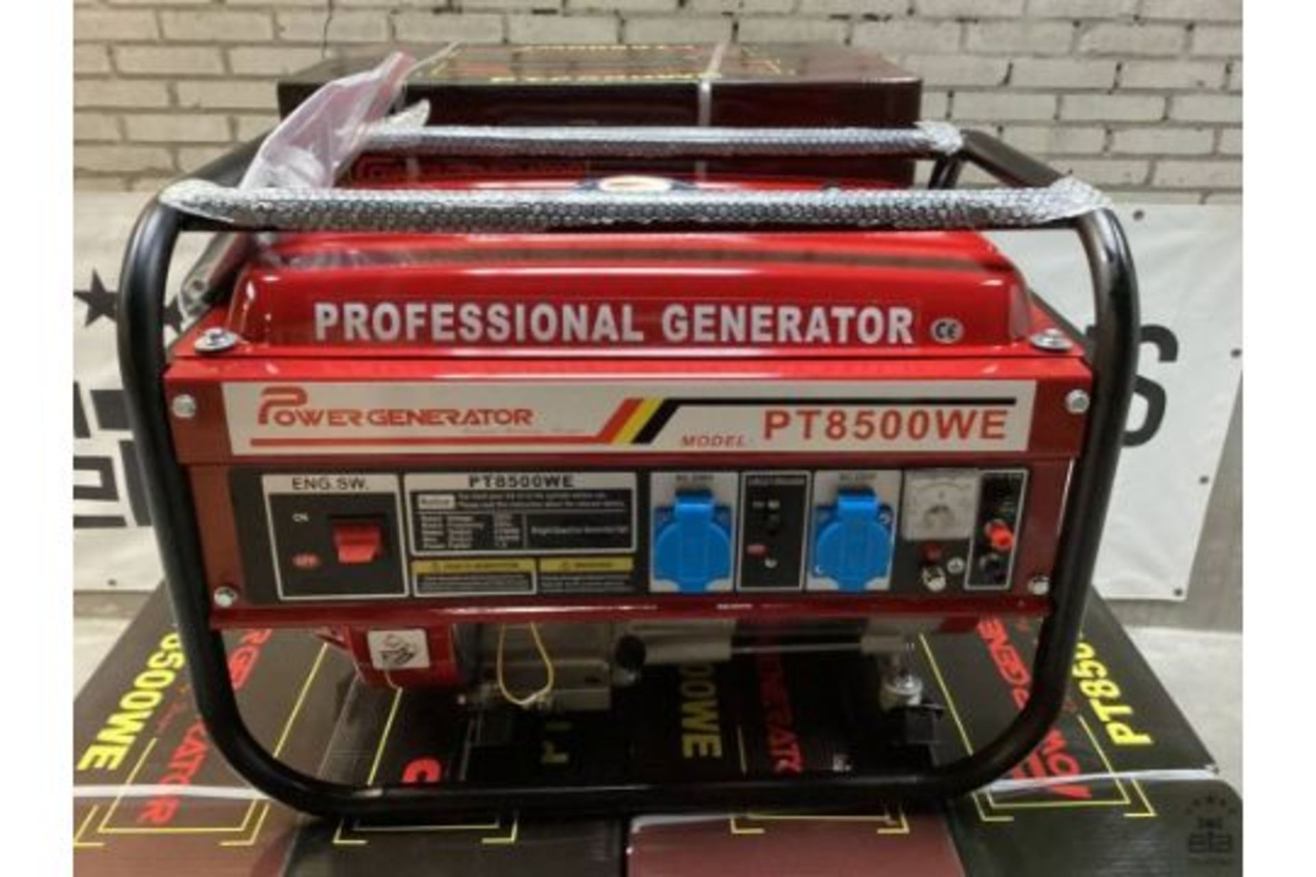 3 X New & Boxed Professional Petrol Generator PT8500WE 2.7 kW. Professional Gasoline Generator