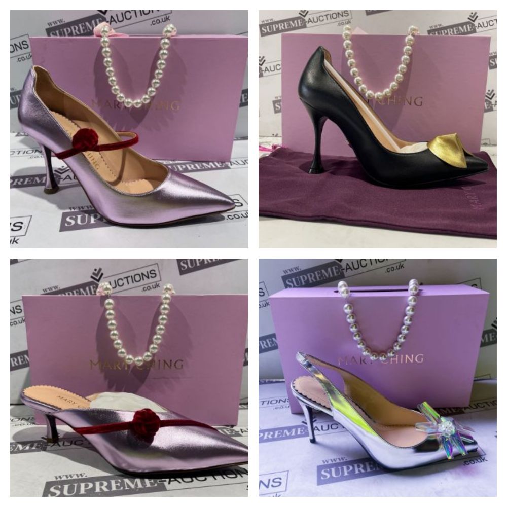 Liquidation of Premium High End Ladies Fashion Shoes From Mary Ching in Various Styles, Sizes, RRP £475 TO £795