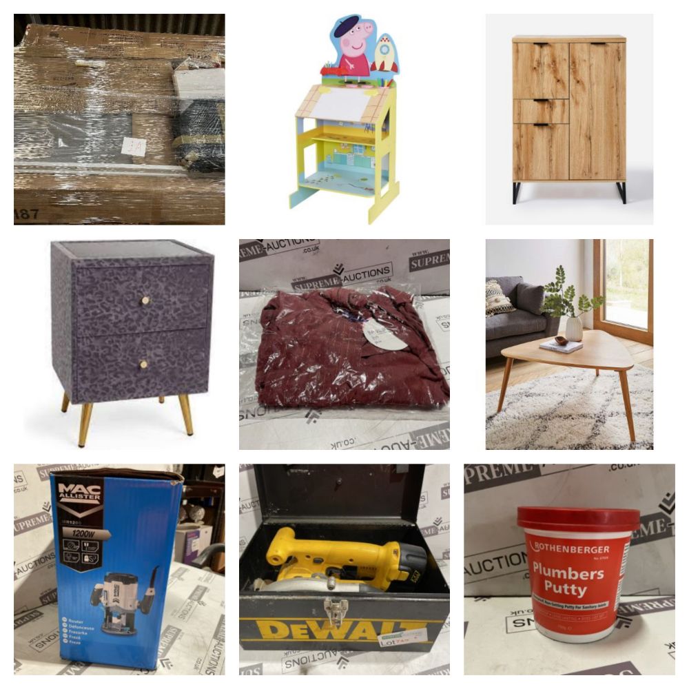 TRADE LIQUIDATION SALE INCLUDING COSMETICS, BRANDED CLOTHING, FURNITURE, TOOLS, DIY, GARDEN, RUG DOCTORS, VACUUMS, AIR FRYERS AND MORE