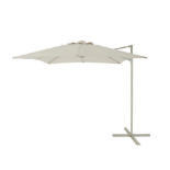 New & Boxed Luxury 2.5m Sand Overhanging Parasol- Blue R18.4. This square overhanging parasol