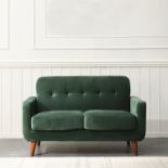 Clarence Sofa Range in Green Velvet (R30) RRP £359.99