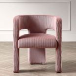 Greenwich Dusty Pink Corduroy Dining Chair (R23) RRP £179.99