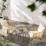 St Loy Natural Rattan Bistro Set with Table (R23) RRP £309.99