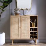 Frances Woven Rattan Drinks Cabinet, Natural (R31) RRP £159.99